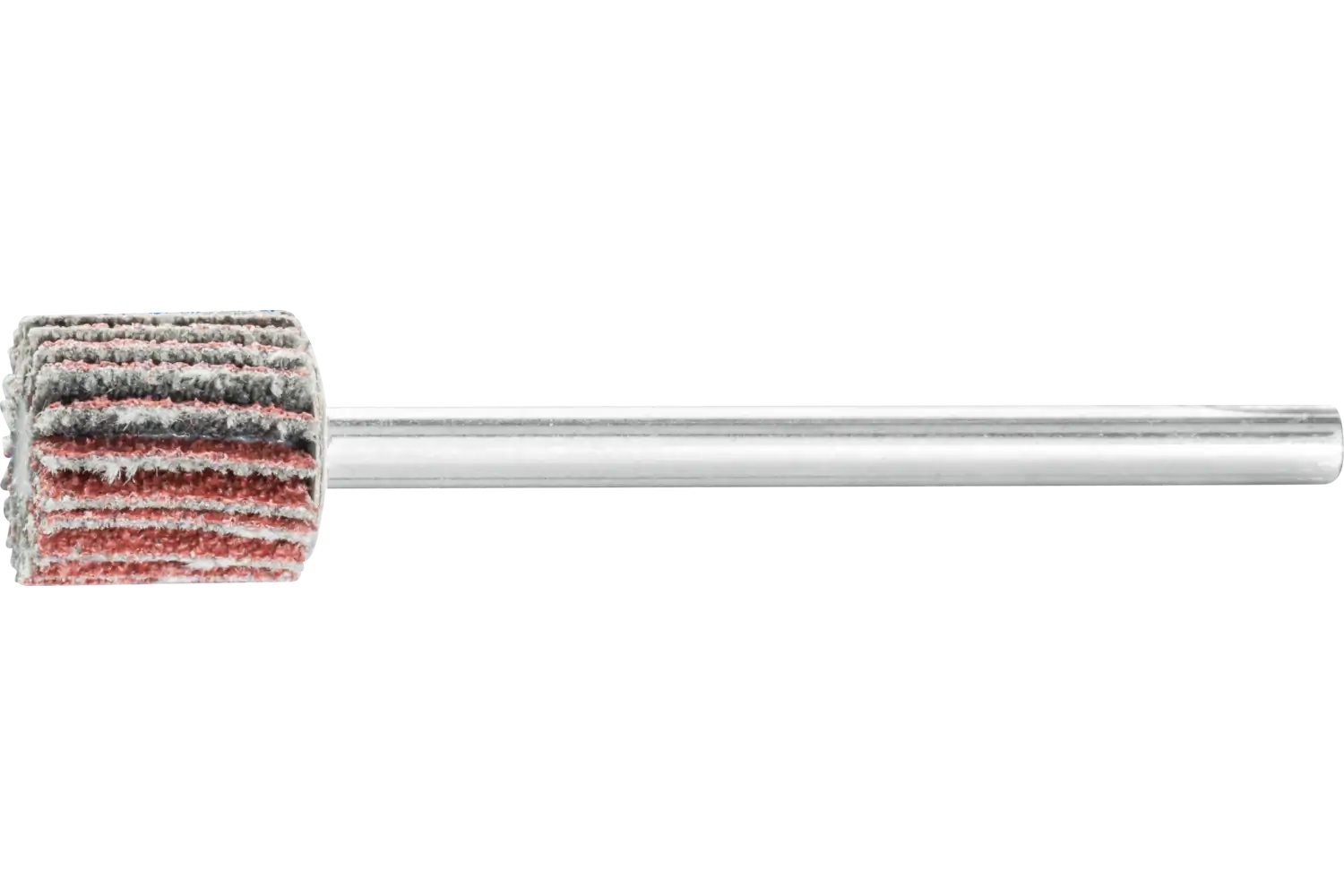 Picture of Pferd Mounted Flap Wheel, 3/8" X 3/8, 80 Grit, 1/8" Shank, Aluminum Oxide